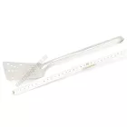 Unipezzo fordítólapát, perforált, teljes hossz: 36 cm 