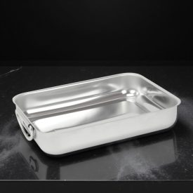 Star tepsi lehajtható füllel, rozsdamentes, 26×19 cm