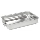 Star tepsi lehajtható füllel, rozsdamentes, 26×19 cm