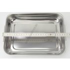 Star tepsi lehajtható füllel, rozsdamentes, 26×19 cm