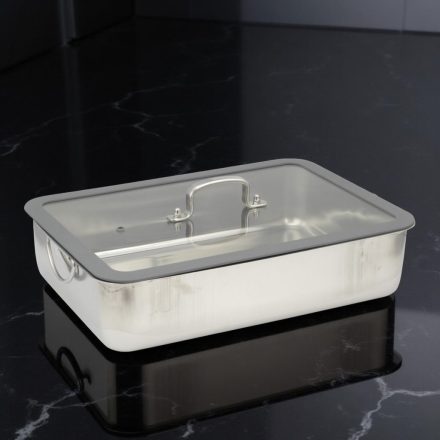 MAXIMA tepsi üvegfedővel 36×25 cm, dobozban