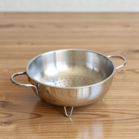 Szűrő és gyümölcsmosó, 22 cm, rozsdamentes