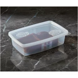 Ételszállító edény fedővel, 500 ml, 100 darab