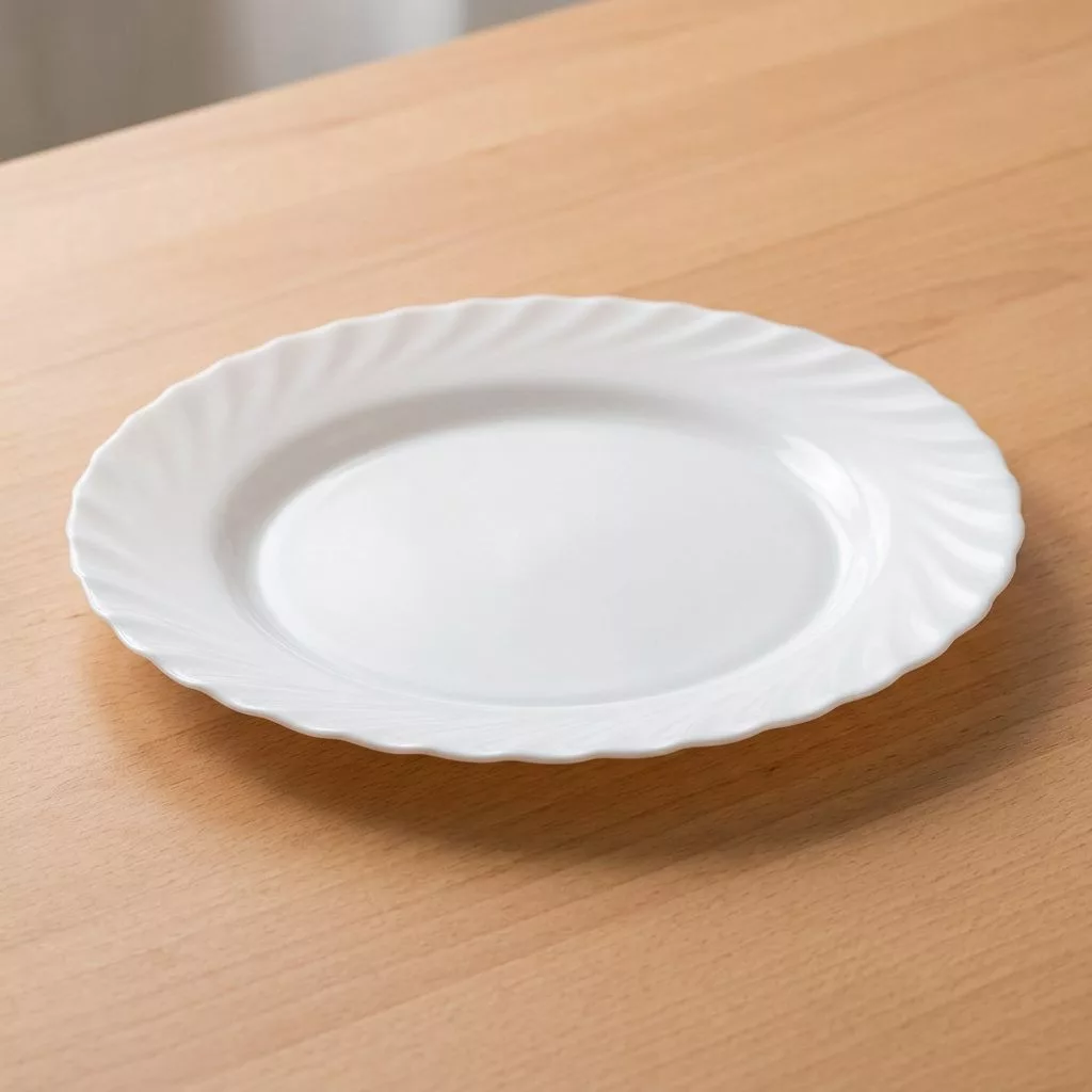 Trianon lapostányér 30,5 cm, opálüveg