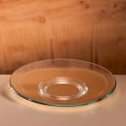 Voluto kávéscsésze alj, 12 cm, temperált üveg