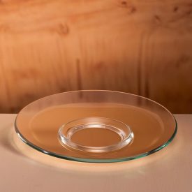 Voluto kávéscsésze alj, 12 cm, temperált üveg