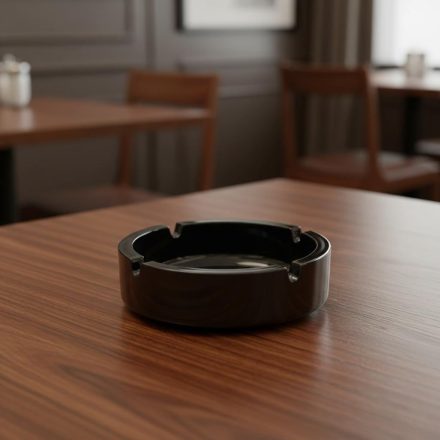 Hamutartó 10,5 cm fekete üveg