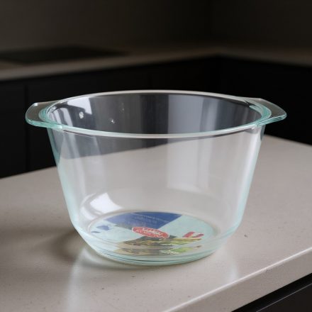 Hőálló jénai levestál, 4 liter, füllel