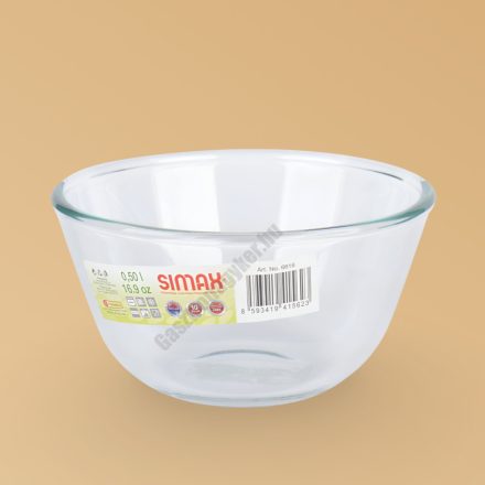 Simax Hőálló jénai kocsonyás tál edény 0,5 liter
