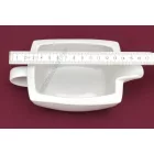 Victoria szószostálka 400 ml szögletes, porcelán