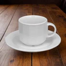Mercury teáscsésze+alj 14 cm 200 ml, porcelán