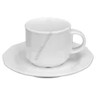 Mercury teáscsésze+alj 14 cm 200 ml, porcelán