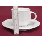 Mercury teáscsésze+alj 14 cm 200 ml, porcelán
