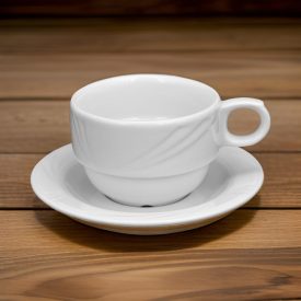 Arcadia teáscsésze és alj, 220 ml, porcelán