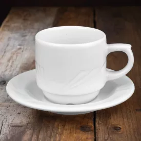 Arcadia kávéscsésze+alj, 80 ml, porcelán