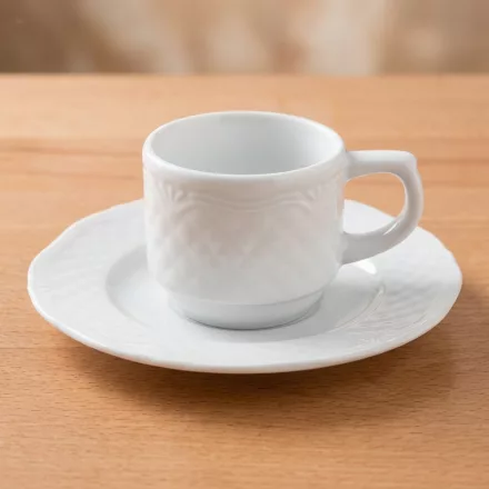 Afrodyta kávéscsésze+alj 100 ml porcelán