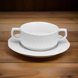 Afrodyta levescsésze+alj 300 ml porcelán