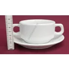 Kaszub leveses csésze+alj 16 cm 320 ml, porcelán