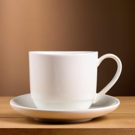 Bone China cappuccino csésze+alj, 200 ml, porcelán