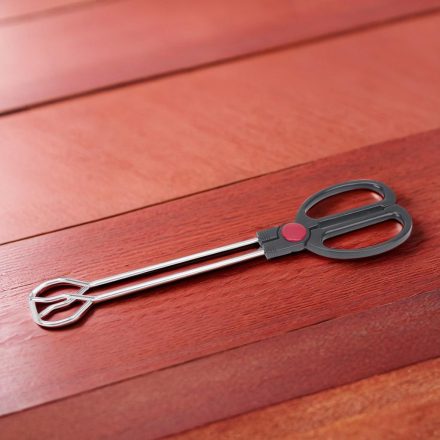 Grillcsipesz, húsfogó olló, 30 cm