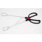 Grillcsipesz, húsfogó olló, 30 cm