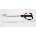 Grillcsipesz, húsfogó olló, 30 cm