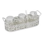 3 részes fűszertartó-készlet tartóban