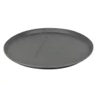 Csúszásmentes tálca, gumirozott, kerek, 40,5 cm, barna, polipropilén