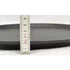 Csúszásmentes tálca, gumirozott, kerek, 40,5 cm, barna, polipropilén