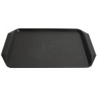 Gasztro tálca, 43×30 cm, műanyag, barna