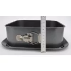 Tepsi, szögletes tortaforma, lecsatolható alj, 24×24×8,3 cm