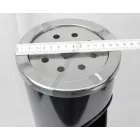 Álló hamuzó hulladéktárolóval 56,5 cm, fekete
