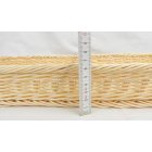 Pékáru kosár, szögletes 50×25×6 cm, bézs polipropilén