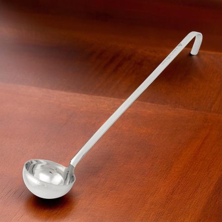 Merőkanál 70 ml, űrmértékjelölt, átmérő 6,5 cm, nyélhossz: 32 cm, rozsdamentes