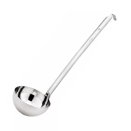 Merőkanál, 400 ml, űrmértékjelölt, nyélhossz: 33 cm, átmérő: 11,5 cm