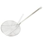 Fritou, fritőz kanál, átmérő: 25 cm, teljes hossz: 66 cm, rozsdamentes