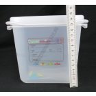 GN edény, 1/9 150 mm, 1,5 l, légmentesen záró fedővel, polipropilén