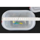 GN edény, 1/9 150 mm, 1,5 l, légmentesen záró fedővel, polipropilén