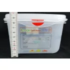 GN edény, 1/4 100 mm, 2,8 l, légmentesen záró fedővel, polipropilén