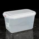 GN edény, 1/4 150 mm, 4,3 l, légmentesen záró fedővel, polipropilén 