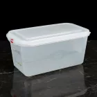 GN edény, 1/3 150 mm, 6 l, légmentesen záró fedővel, polipropilén