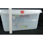 GN edény, 1/1 150 mm, 21 liter, fedővel, polipropilén