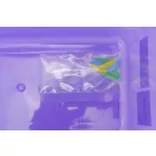 GN edény, 1/3 150 mm, 6 l, légmentesen záró fedővel, lila, anti-allergén, polipropilén