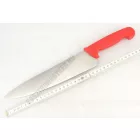 Szakácskés, 25 cm penge, piros nyéllel