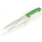 Szakácskés, 25 cm penge, zöld nyéllel