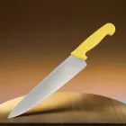 Szakácskés, 25 cm penge, sárga nyéllel