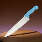 Szakácskés, 25 cm penge, kék nyéllel