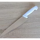 Szakácskés, 25 cm penge, fehér nyéllel