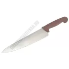 Szakácskés, 25 cm penge, barna nyéllel