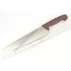 Szakácskés, 25 cm penge, barna nyéllel